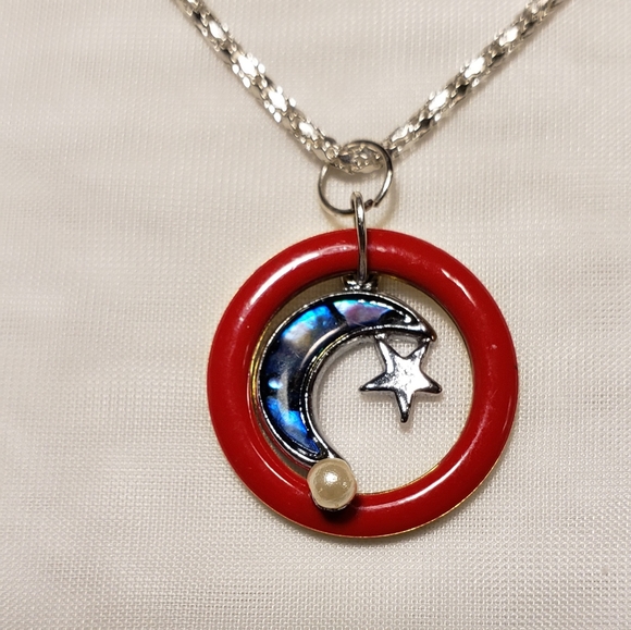 Moon and Star with Necklace - Picture 1 of 4